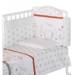 Постельное белье Rabbit (цвет - Бело-красный), Italbaby