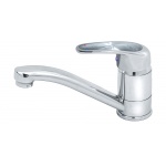 Смеситель д/кухни с коротким изливом KARAT Серебро (картридж d40) Варион (9346923)  российская сантехника